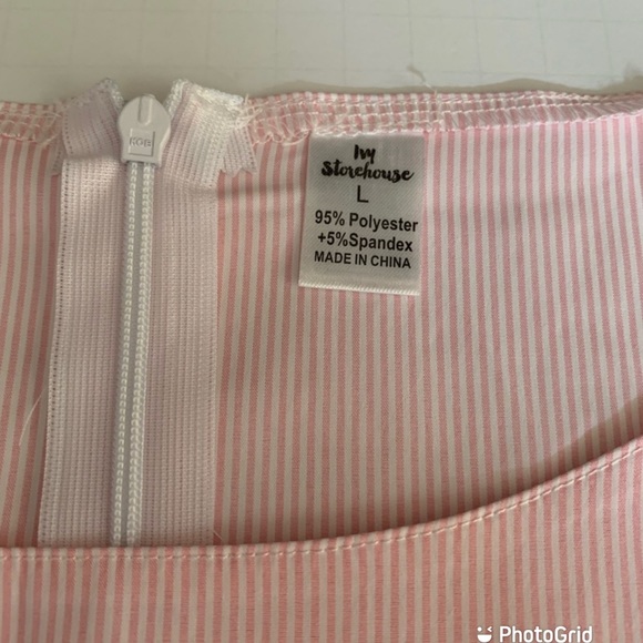 Alpha Kappa Alpha Ivy Storehouse 1 Shoulder Flutter Sleeve Blouse - Picture 3 of 3